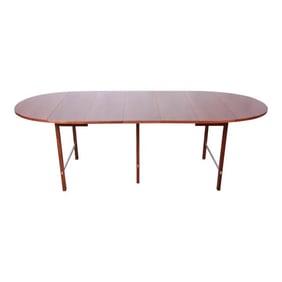 Paul McCobb for Calvin Mid-Century Modern Walnut Extension Dining Table, Newly Restored