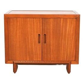 Frank Lloyd Wright for Heritage Henredon Taliesin Mahogany Cabinet, 1950s