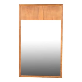 John Widdicomb Mid-Century Modern Walnut Large Wall Mirror, Circa 1960s