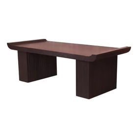 Paul Frankl for Brown Saltman Hollywood Regency Black Lacquered Coffee Table, Newly Refinished