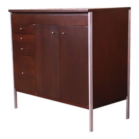 Paul McCobb Connoisseur Collection Mahogany Lift Top Bar Cabinet, Newly Refinished