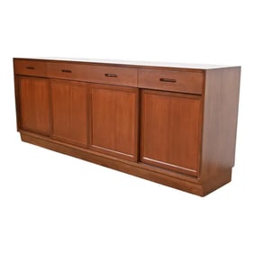 Edward Wormley for Dunbar Mid-Century Modern Mahogany Sideboard Credenza, Newly Refinished