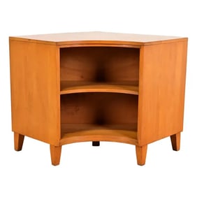 Leslie Diamond for Conant Ball Mid-Century Modern Solid Birch Corner Bookcase, 1950s
