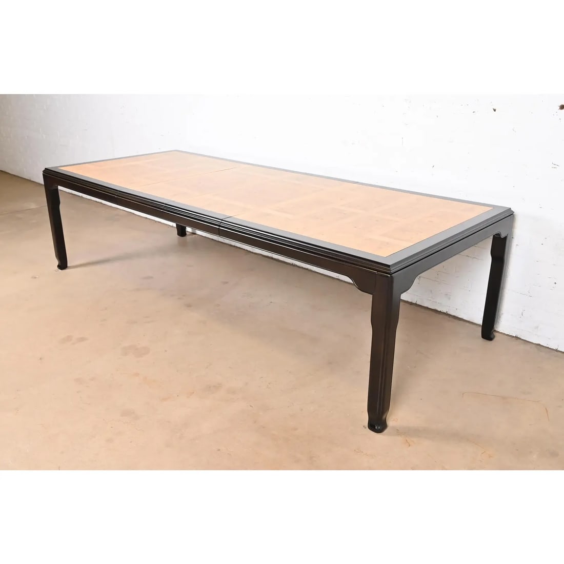 Raymond Sobota for Century Furniture Hollywood Regency Burl Wood Extension Dining Table - 12