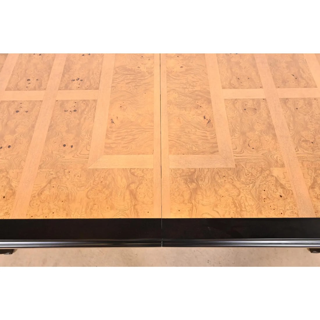 Raymond Sobota for Century Furniture Hollywood Regency Burl Wood Extension Dining Table - 9