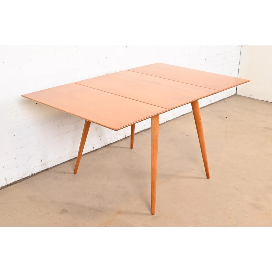 Paul McCobb Planner Group Solid Maple Drop Leaf Dining Table, 1950s - 2