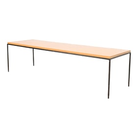 Paul McCobb Planner Group Birch and Iron Coffee Table or Bench, 1950s