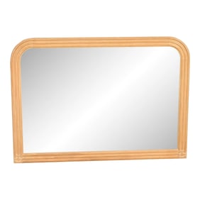 Jay Spectre for Century Furniture Modern Art Deco White Oak Framed Wall Mirror