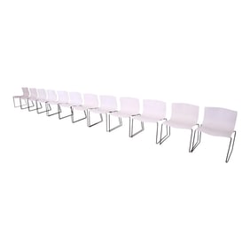 Massimo Vignelli for Knoll International Postmodern Handkerchief Chairs, Set of 12