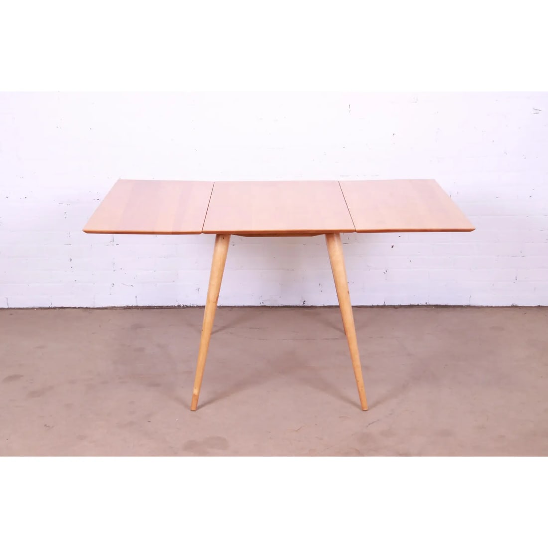 Paul McCobb Planner Group Solid Maple Drop Leaf Dining Table, Newly Refinished - 3