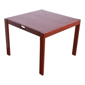 Michel Arnoult Brazilian Rosewood Flip Top Game Table, 1978