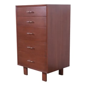 George Nelson for Herman Miller Walnut Chest of Drawers, 1950s