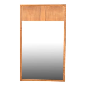 John Widdicomb Mid-Century Modern Walnut Large Wall Mirror, Circa 1960s