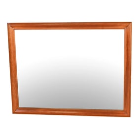 Kindel Furniture Mid-Century Fruitwood Framed Wall Mirror, 1960s