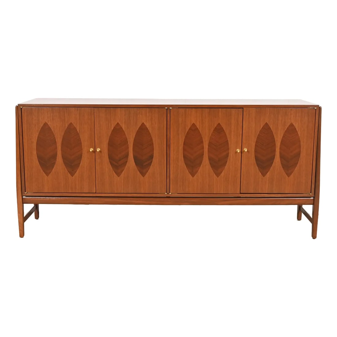 Kipp Stewart for Calvin Furniture Mid-Century Modern Walnut and Rosewood Sideboard Credenza (1 of 12)
