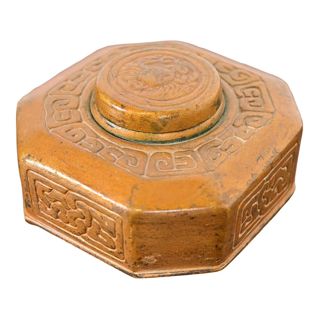 Tiffany Studios New York Zodiac Bronze Inkwell (1 of 11)
