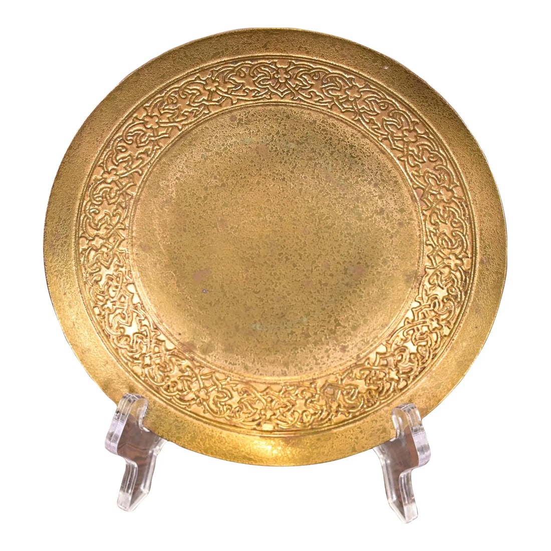 Tiffany Studios New York Bronze Doré Plate With Celtic Knot Design (1 of 8)