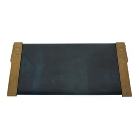 Tiffany Studios New York American Indian Bronze Doré Blotter Ends With Leather Desk Blotter