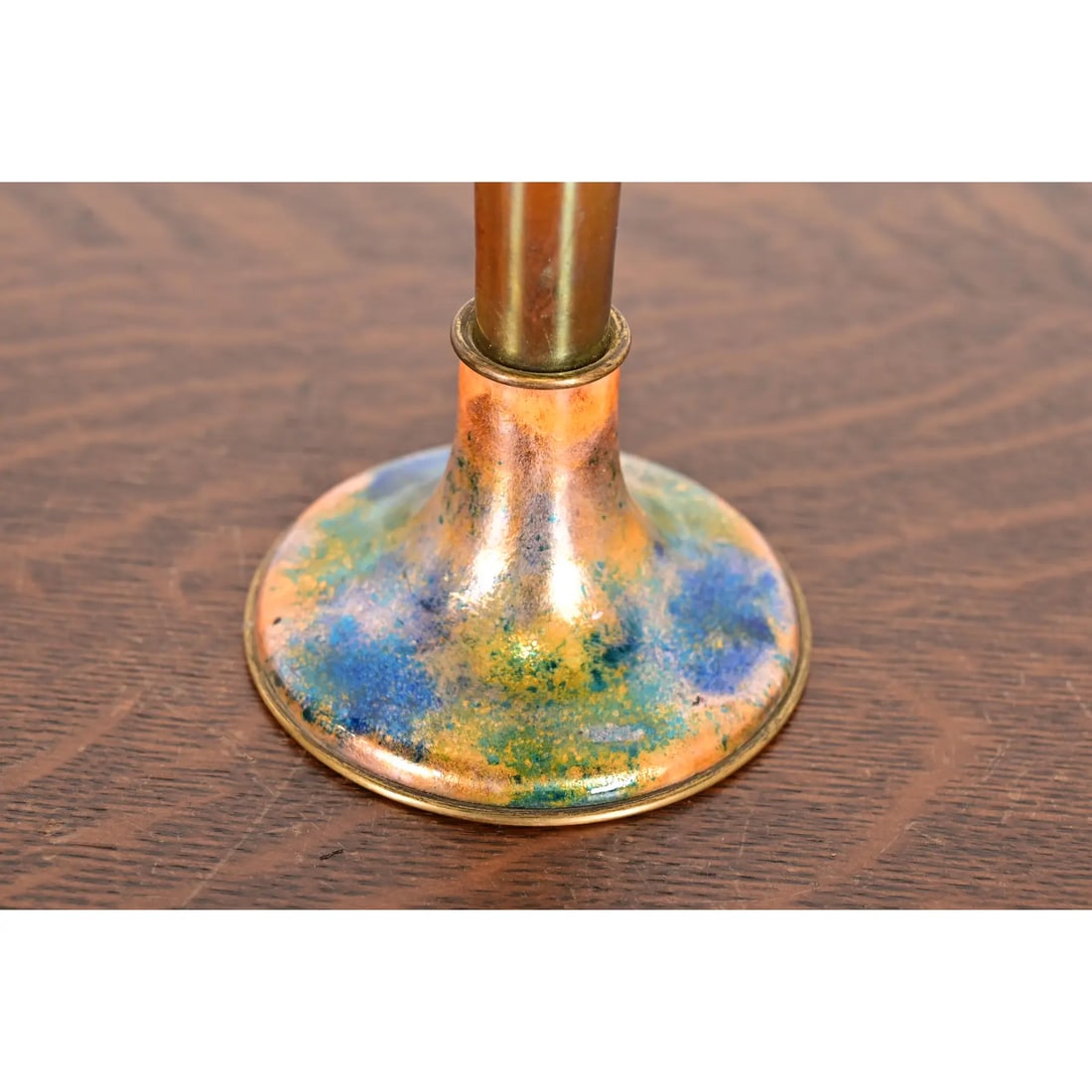 Louis Comfort Tiffany Furnaces Favrile Iridescent Art Glass Tall Bud Vase - 7