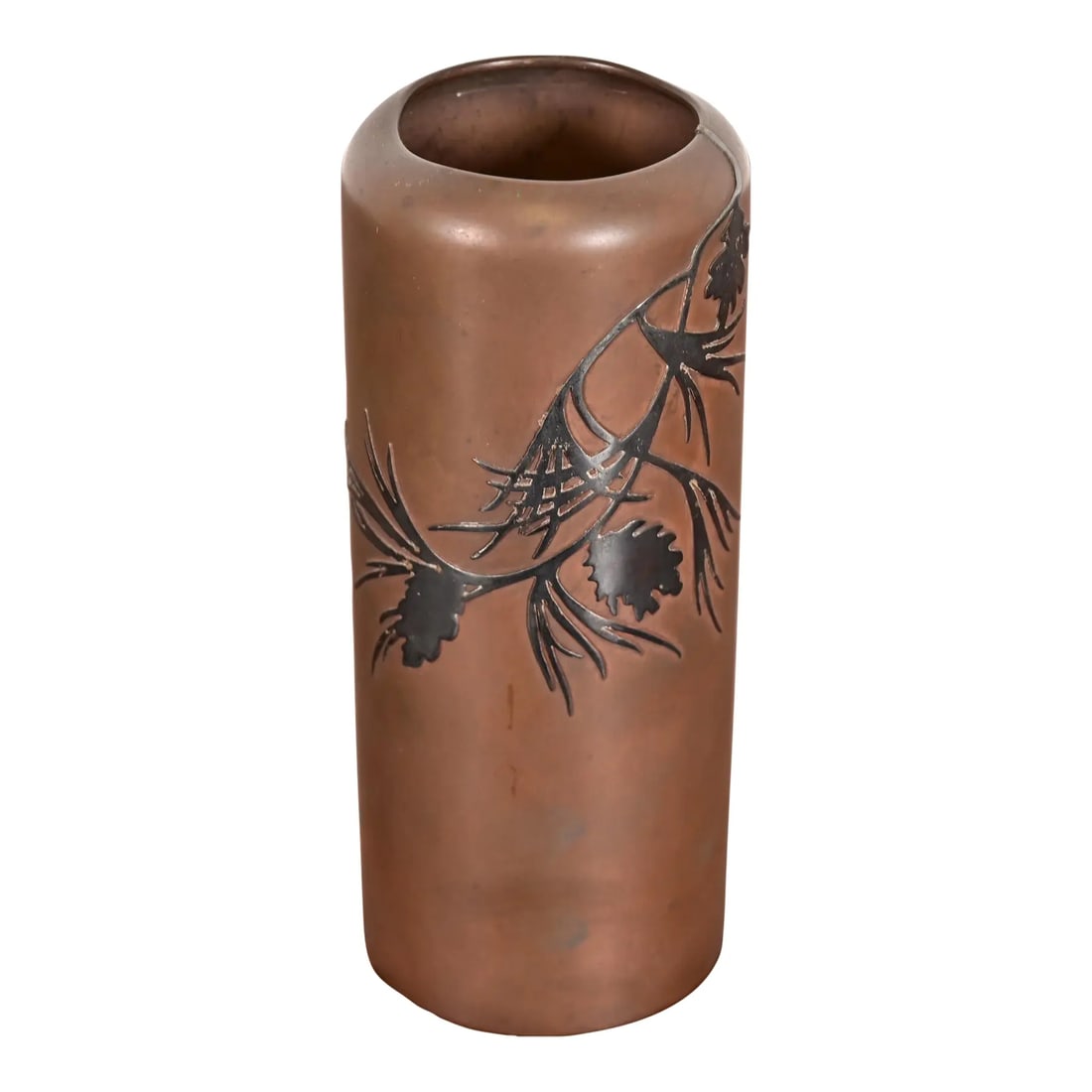 Heintz Arts & Crafts Sterling Silver on Bronze Vase (1 of 11)