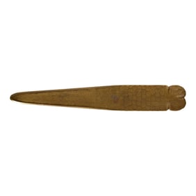 Roycroft Arts & Crafts Hammered Brass Over Copper Letter Opener, Circa 1920s