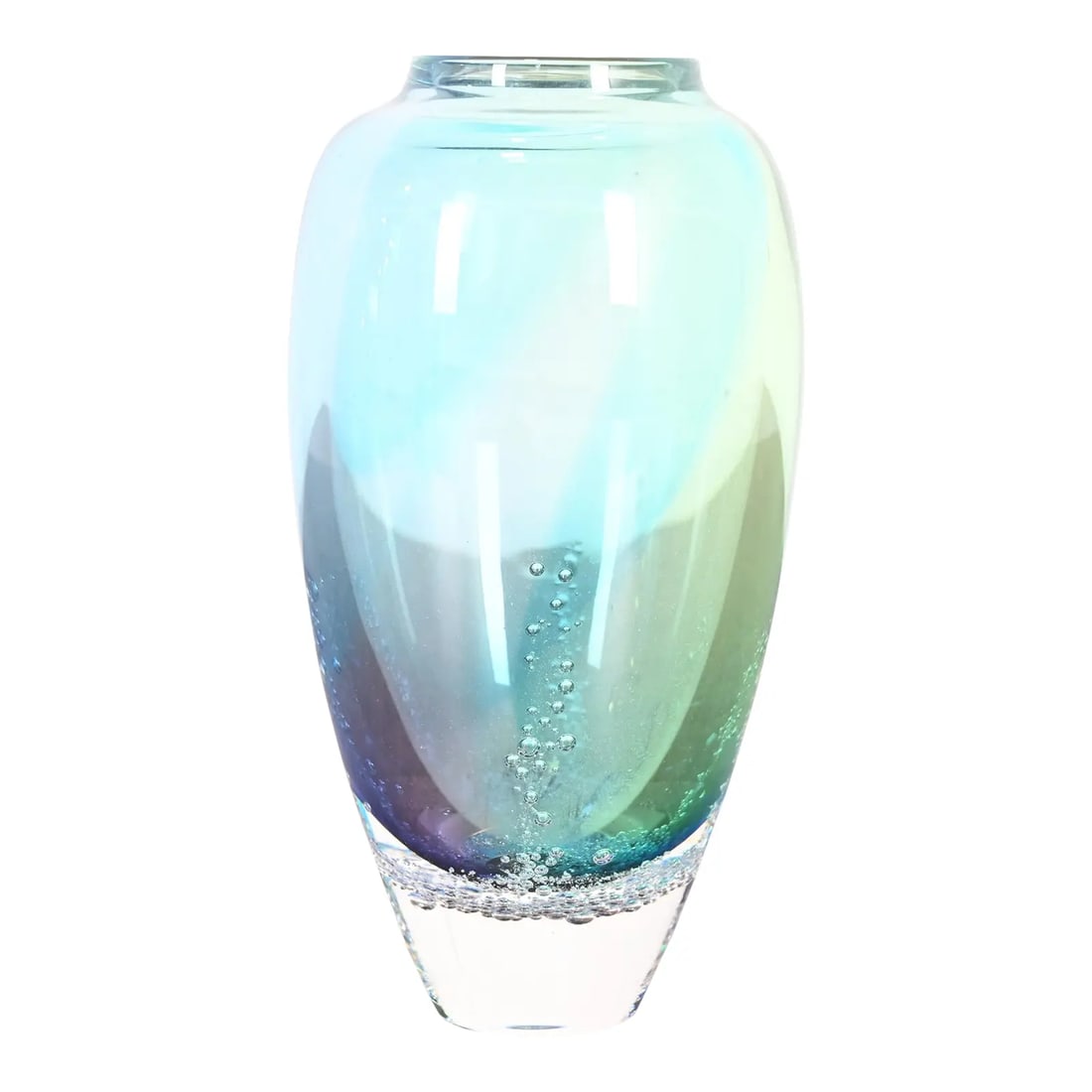 Contemporary "Seafoam" Hand-Blown Vase by Buzz Blodgett (1 of 11)