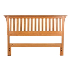 Stickley Mission Oak Arts & Crafts Queen Size Spindle Headboard