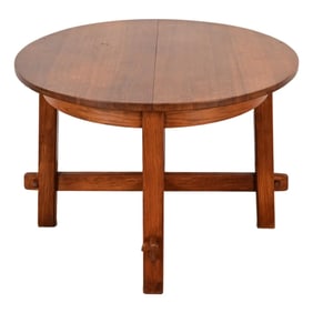 Stickley Style Mission Oak Arts & Crafts Extension Dining Table