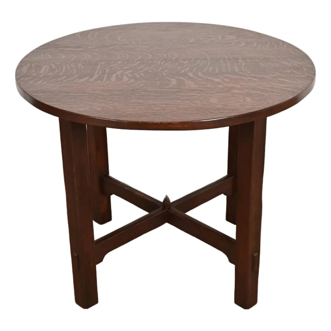 L. & J. G. Stickley Antique Mission Oak Arts & Crafts Lamp Table or Center Table, Newly Refinished (1 of 9)
