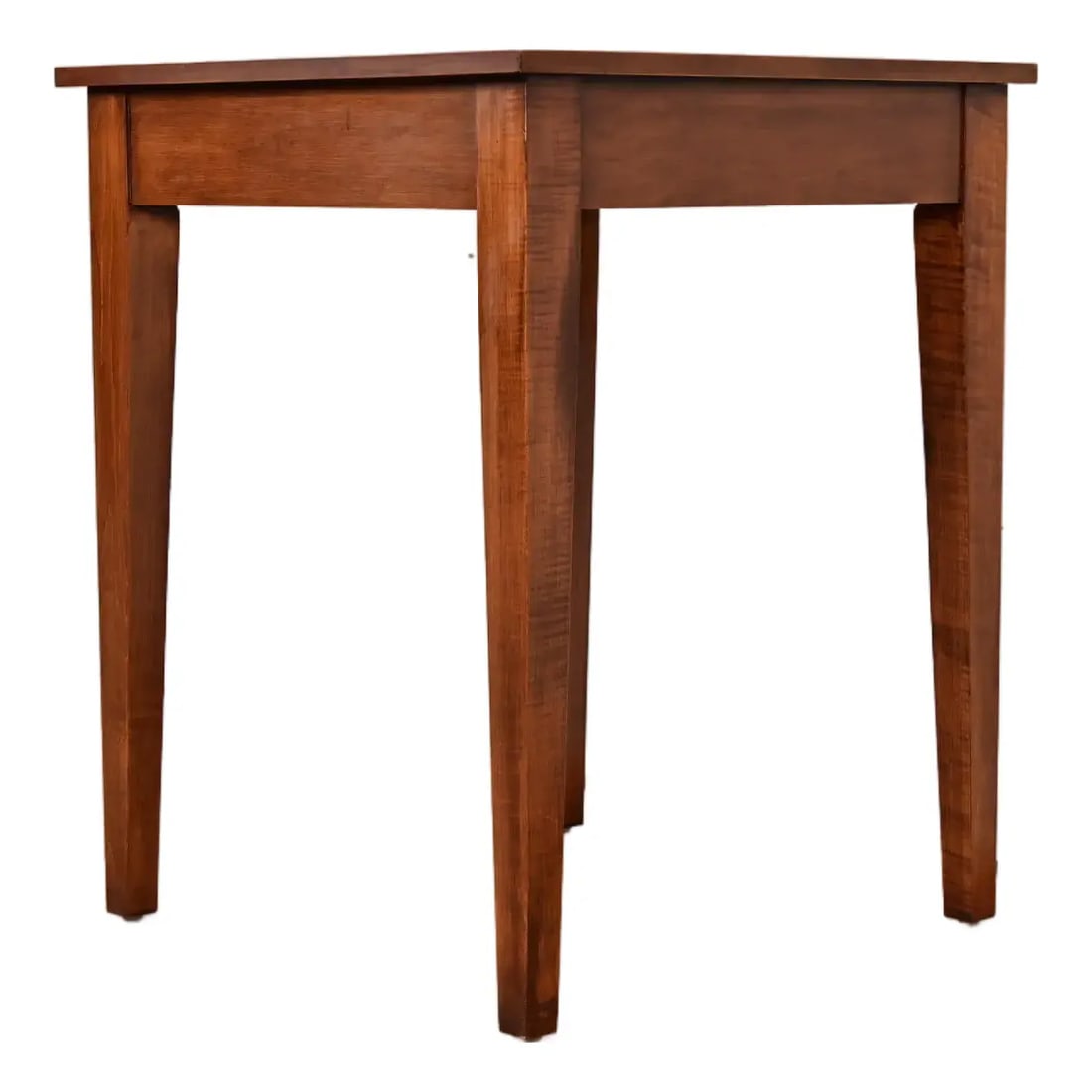 Ethan Allen Arts and Crafts Shaker Cherry Wood Occasional Side Table or Tea Table: A beautiful Arts and Crafts or Shaker style cherry wood occasional side table or tea tableBy Ethan AllenUSA, Circa Late 20th CenturyMeasures: 24"W x 24"D x 30.25"H.Very good original vintage