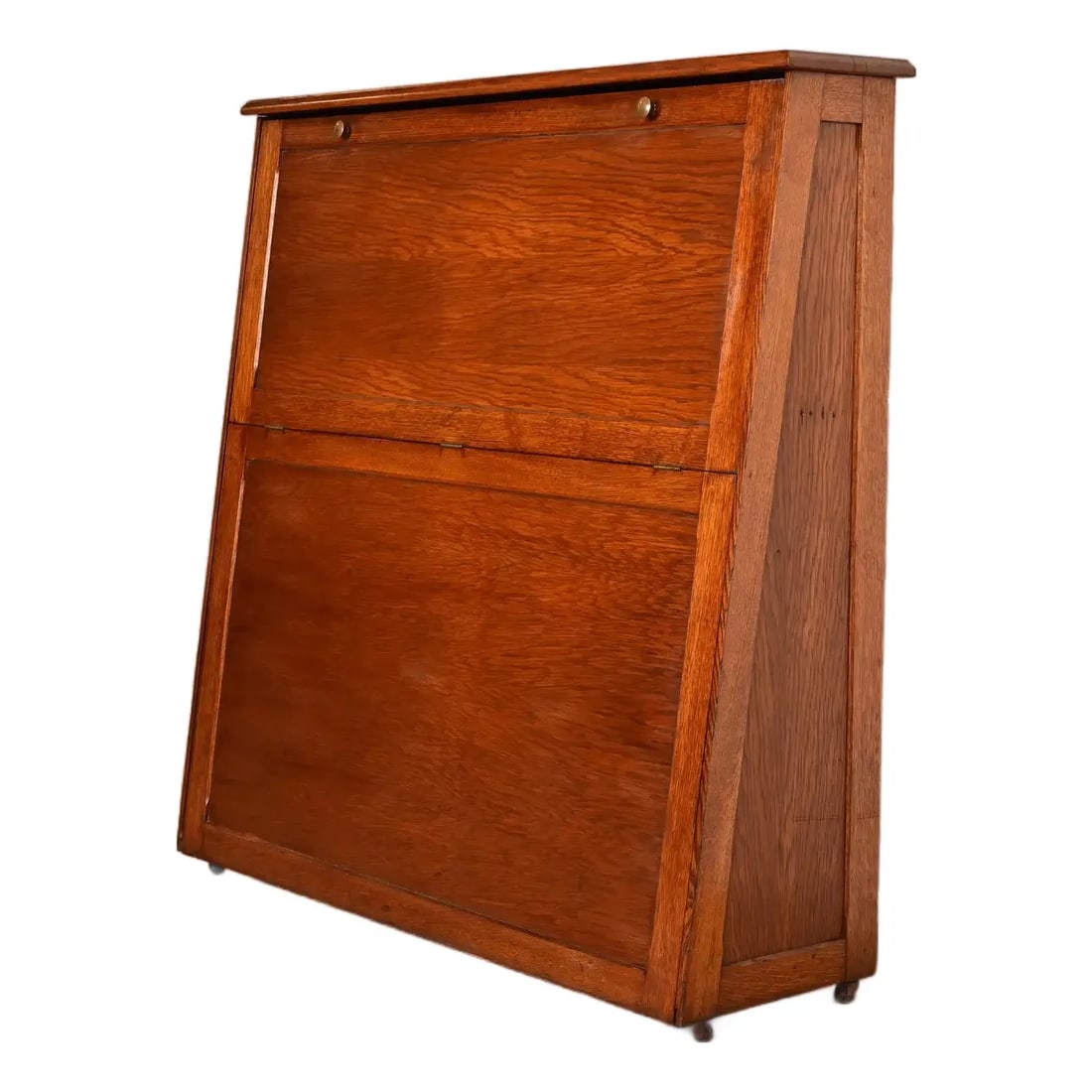 Antique Mission Oak Arts & Crafts Standing Map Case, Circa 1900 (1 of 14)