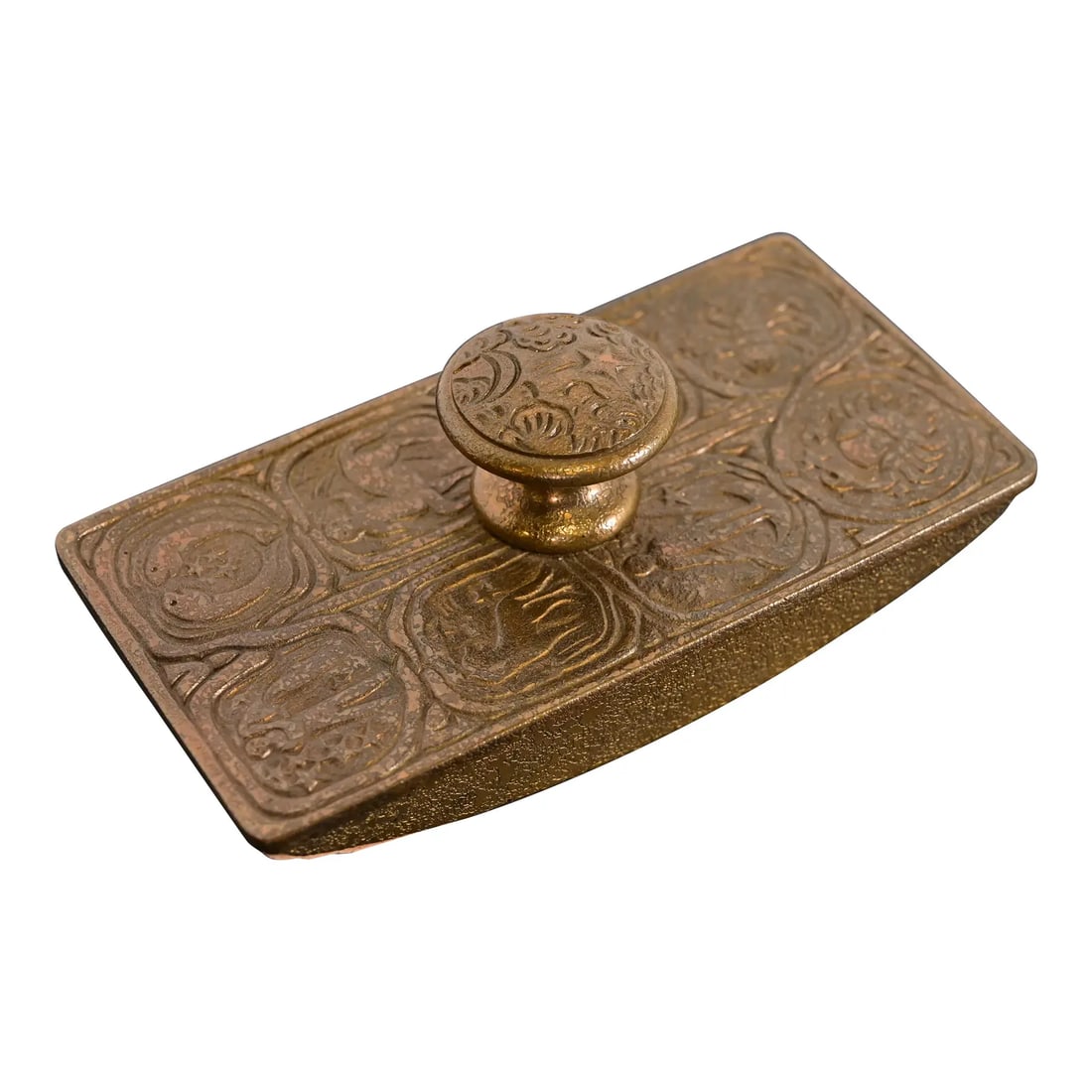 Tiffany Studios New York Zodiac Pattern Bronze Rocker Blotter (1 of 13)