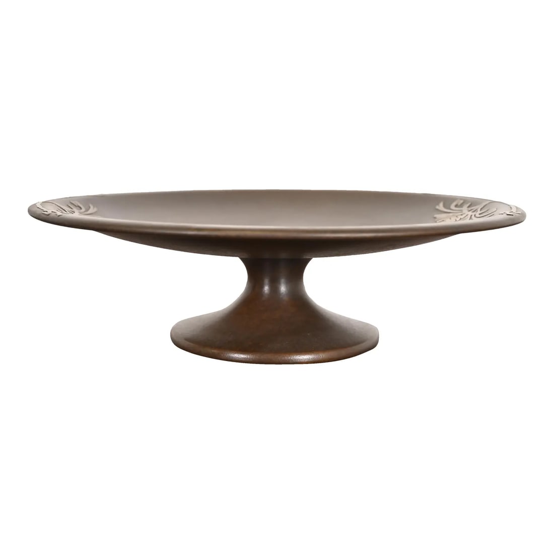 Silver Crest Arts & Crafts Sterling Silver on Bronze Footed Centerpiece Bowl or Compote Dish (1 of 10)