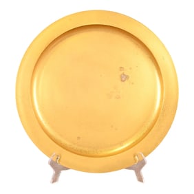 Tiffany Studios New York Bronze Doré Large Plate or Charger