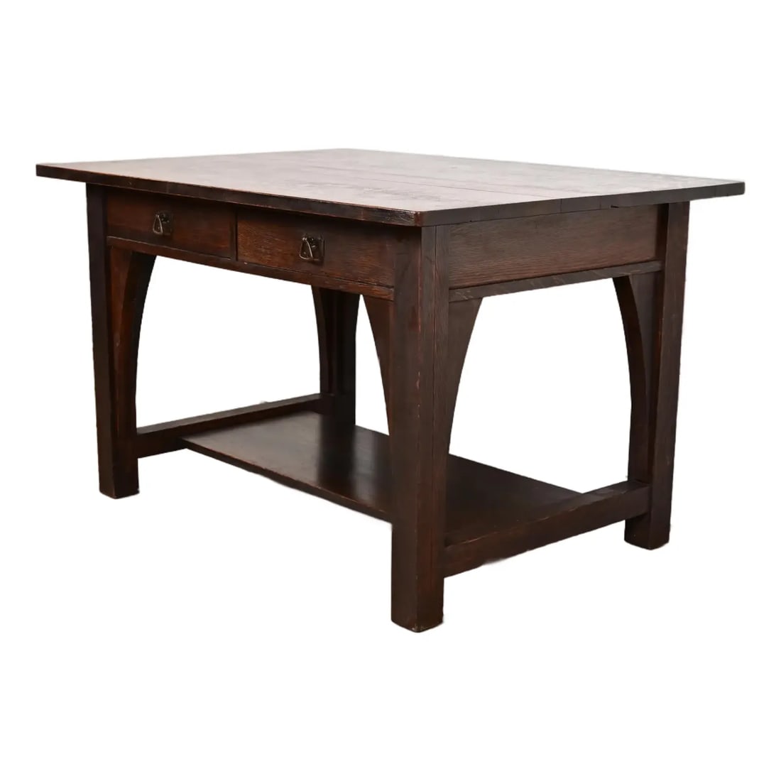 Limbert Antique Mission Oak Arts & Crafts Desk or Library Table, Circa 1910 (1 of 12)