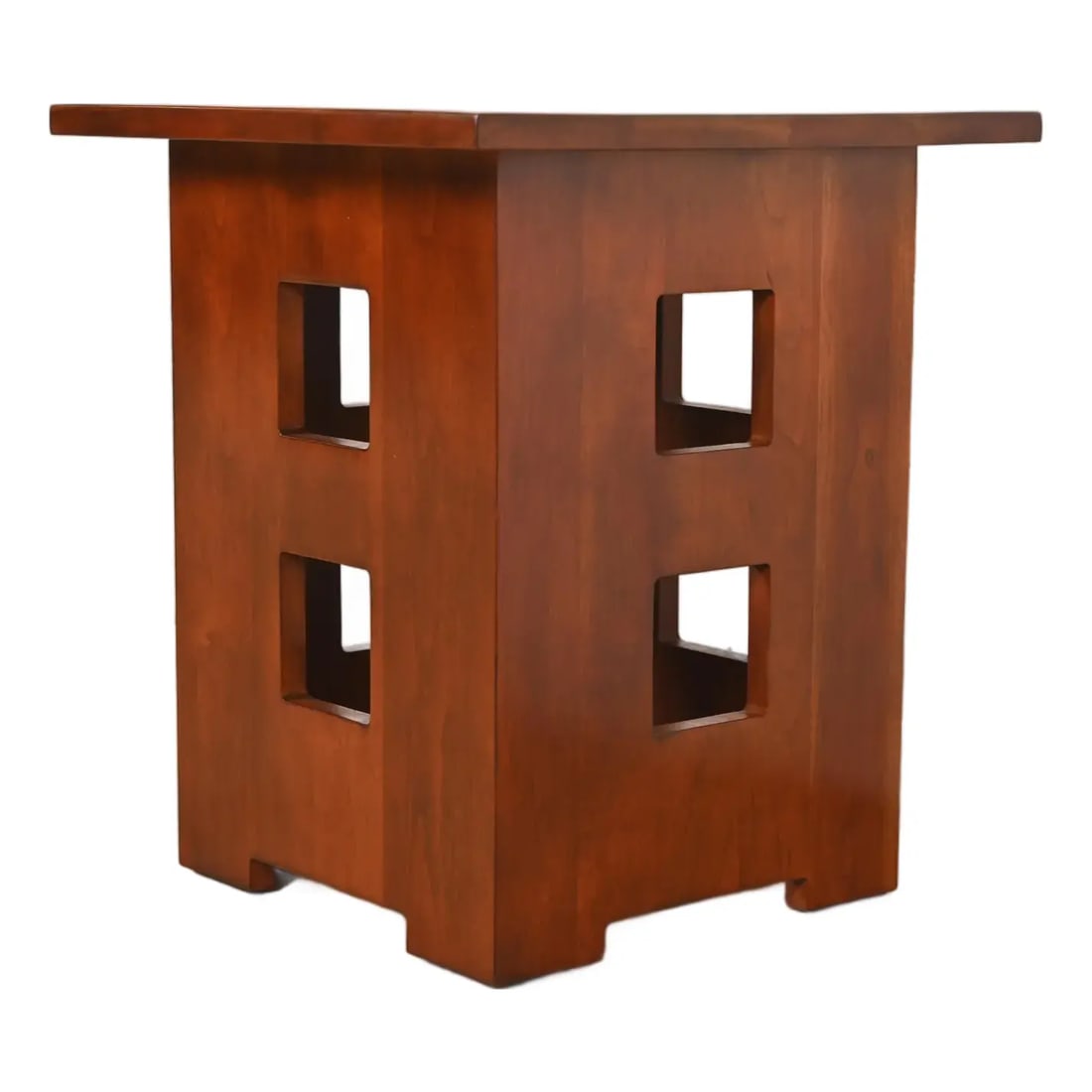 Stickley Mission Arts & Crafts Cherry Wood Limbert Cutout Tabouret Table (1 of 11)