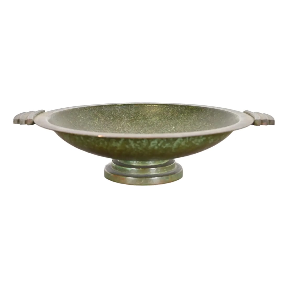 Carl Sorensen Art Deco Verdigris Bronze Footed Centerpiece Bowl or Fruit Bowl (1 of 12)
