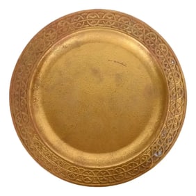 Tiffany Studios New York Bronze Doré Plate