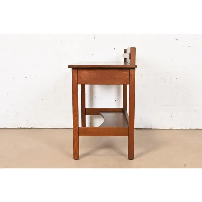 L. & J. G. Stickley Antique Mission Oak Arts & Crafts Buffet Server or Writing Desk, Circa 1900 - 10