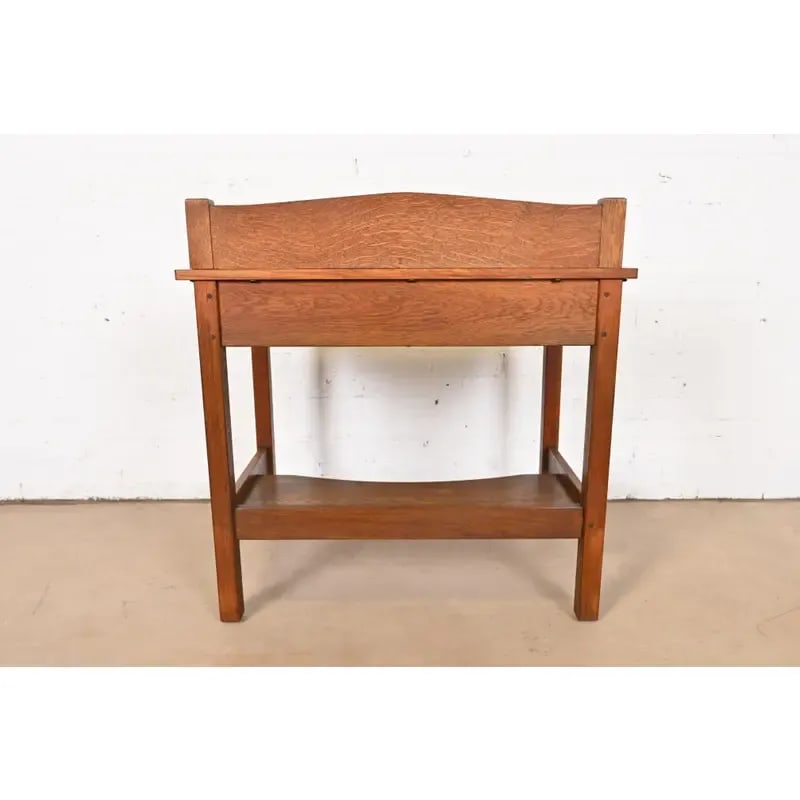 L. & J. G. Stickley Antique Mission Oak Arts & Crafts Buffet Server or Writing Desk, Circa 1900 - 11