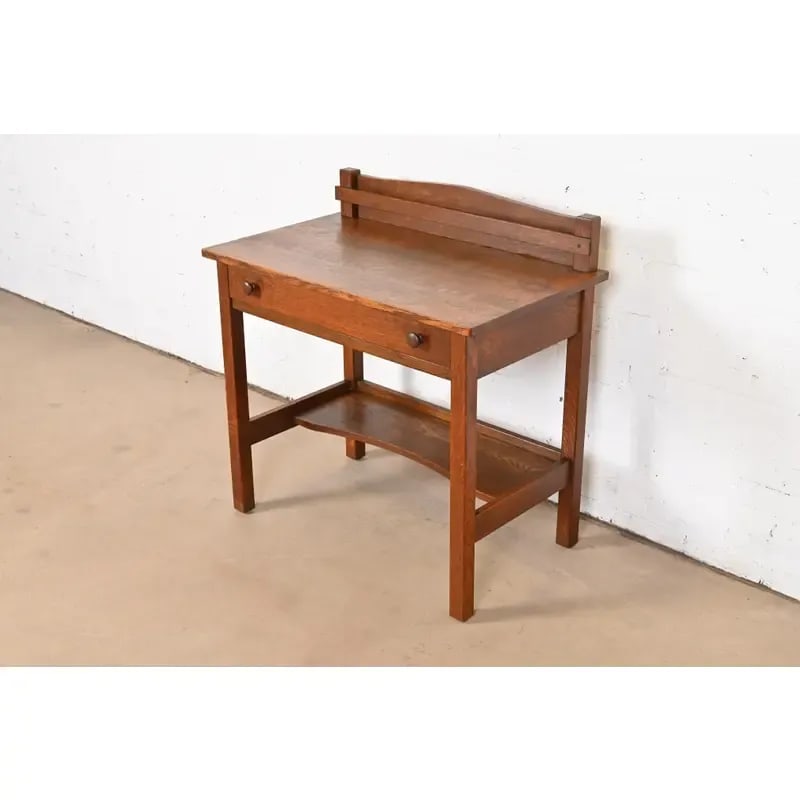 L. & J. G. Stickley Antique Mission Oak Arts & Crafts Buffet Server or Writing Desk, Circa 1900 - 2