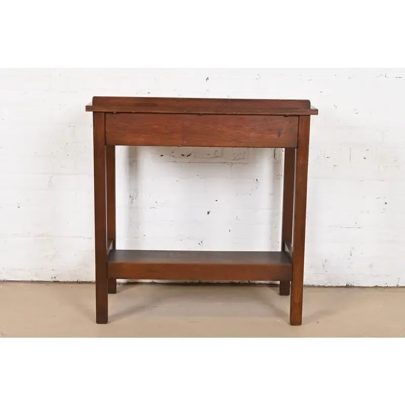 L. & J. G. Stickley Antique Mission Oak Arts & Crafts Server or Writing Desk, Circa 1900 - 10