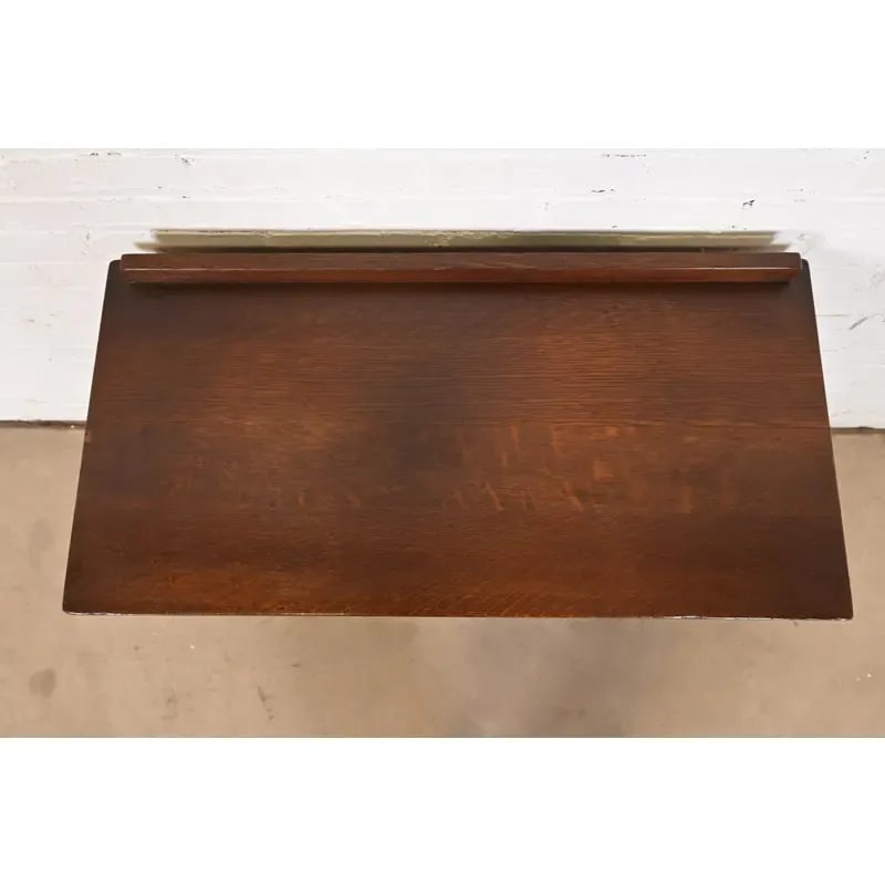 L. & J. G. Stickley Antique Mission Oak Arts & Crafts Server or Writing Desk, Circa 1900 - 8