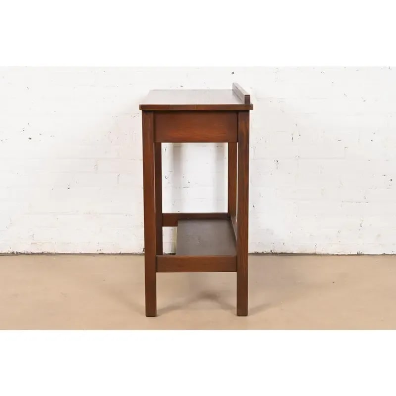 L. & J. G. Stickley Antique Mission Oak Arts & Crafts Server or Writing Desk, Circa 1900 - 9