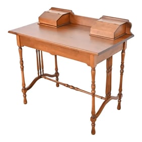 Antique Stickley Brothers American Colonial Maple Writing Desk, Newly Refinished