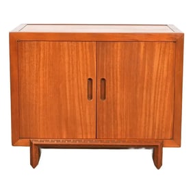 Frank Lloyd Wright for Heritage Henredon Taliesin Mahogany Cabinet, 1950s