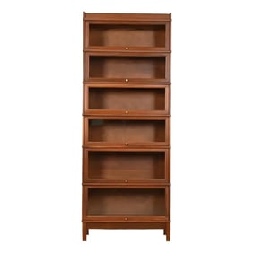 Arts & Crafts Walnut Six-Stack Barrister Bookcase by Hale