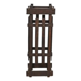 Stickley Style Antique Mission Oak Arts & Crafts Umbrella Stand, Circa 1900