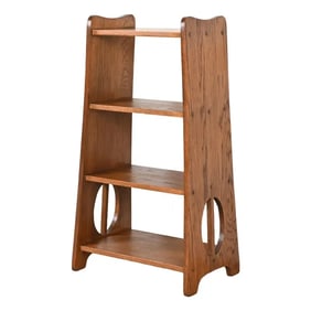 Limbert Antique Mission Oak Arts & Crafts Bookcase or Magazine Stand, Circa 1900