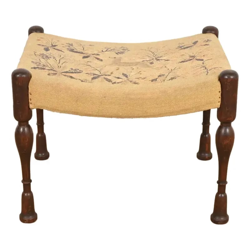 Early Gustav Stickley "India Seat" Stool or Ottoman, Circa 1900 (1 of 11)